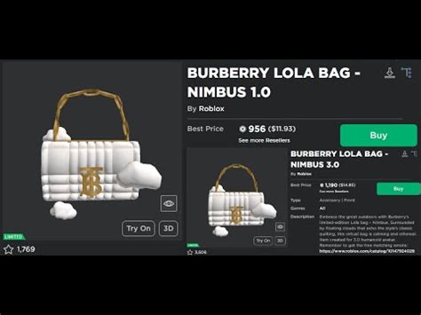 burberry bags roblox|burberry lola bag 3.0.